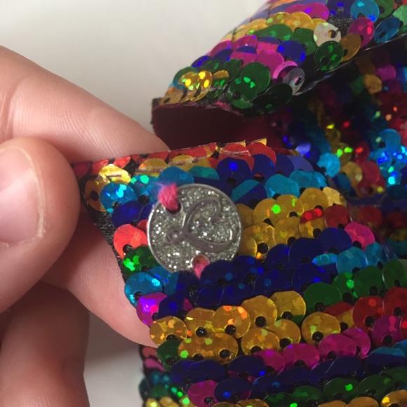 ❤️ Rainbow sequin big head bow hair clip - Picture 10 of 11